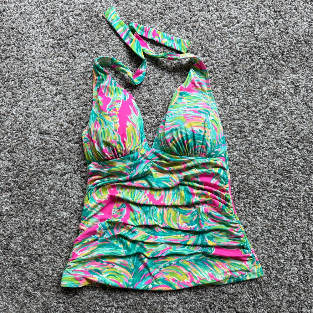 Lilly Pulitzer tankini swim top.